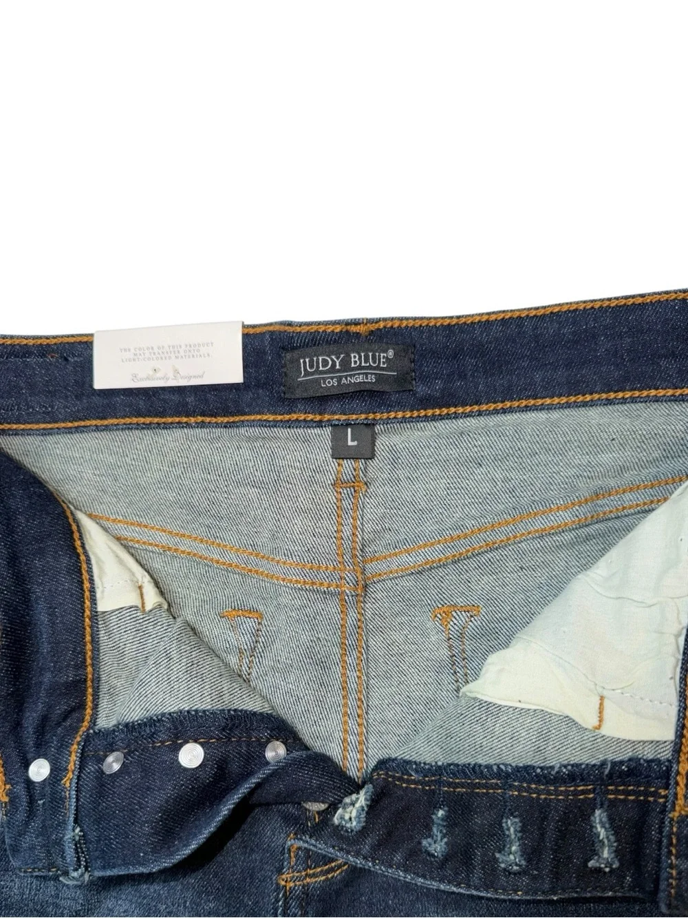 Judy Blue Dark Blue Button-Front Denim Mini Skirt